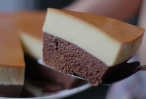 Độc đáo với cách làm bánh gato cacao flan