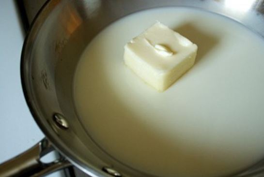 Nấu tan bơ – sữa