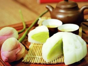 cách làm bánh trung thu dẻo nhân cốm